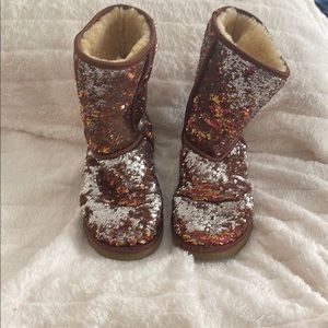 Sparkly Sequin Kids Boots